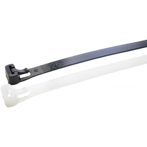 WKK 118197971, 118197971, stahovací pásky, 7.60 mm, 300 mm, přírodní, rozpojitelná, odolná vůči UV záření, odolné vůči olejům, odolné vůči rozpouštědlům,