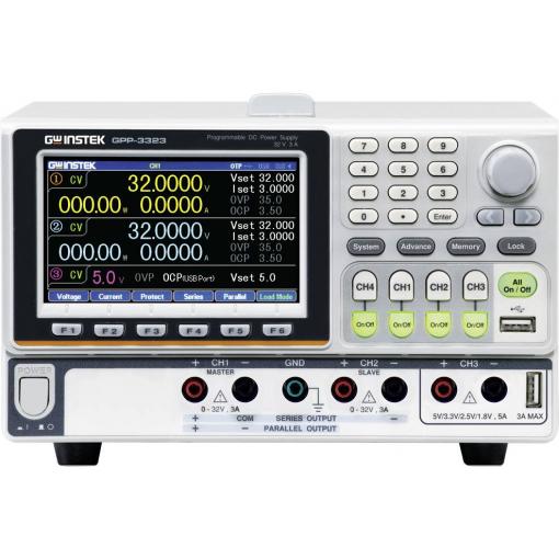GW Instek GPP-3323 laboratorní zdroj s nastavitelným napětím, 0 - 32 V, 0 - 3 A, RS-232, USB, lze programovat, výstup 3 x, 01PP332330GS