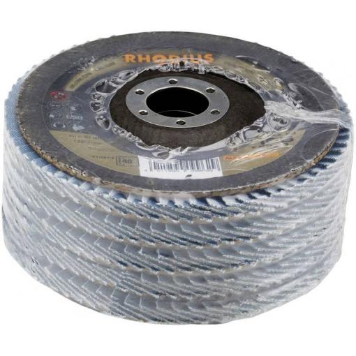 Rhodius 210484 LSZ F3 vějířovitý brusný kotouč Průměr 125 mm Ø otvoru 22.23 mm Zrnitost 80 nerezová ocel 1 ks