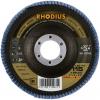 Rhodius 210481 LSZ F3 vějířovitý brusný kotouč Průměr 115 mm Ø otvoru 22.23 mm Zrnitost 80 nerezová ocel 1 ks