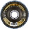 Rhodius 210480 LSZ F3 vějířovitý brusný kotouč Průměr 115 mm Ø otvoru 22.23 mm Zrnitost 60 nerezová ocel 1 ks