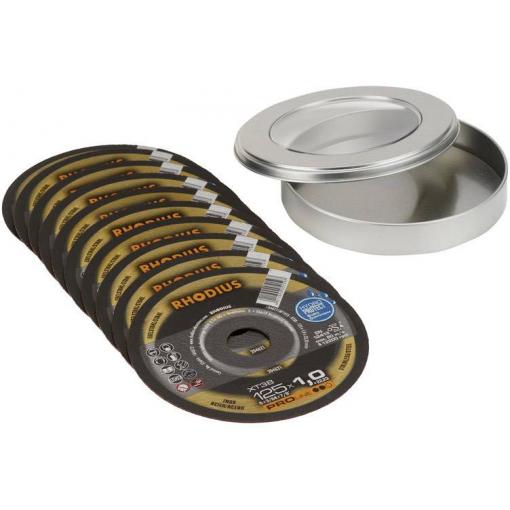 Rhodius XT38 210747 řezný kotouč rovný 125 mm 10 ks nerezová ocel, ocel