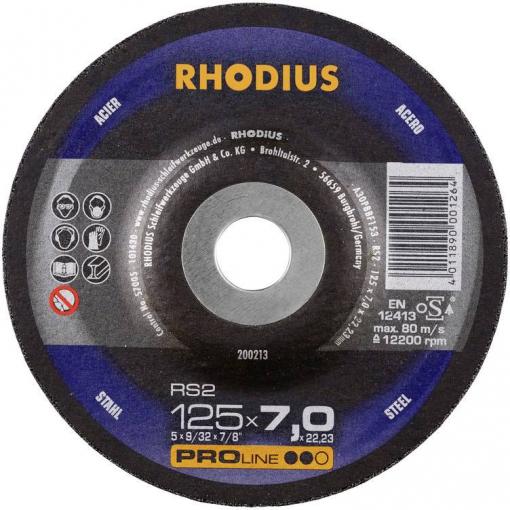 Rhodius 200253 RS2 brusný kotouč lomený Průměr 180 mm Ø otvoru 22.23 mm ocel 1 ks