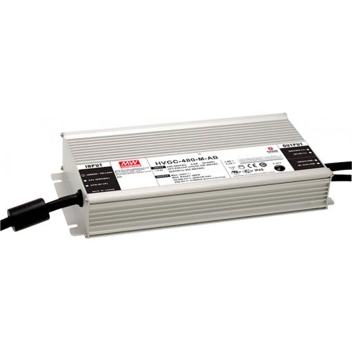 MEAN WELL HVGC-480-M-AB LED driver konstantní výkon 480 W 1050 - 2625 mA 92 - 228.5 V/DC nastavitelný, stmívatelný, stmívací funkce 3v1 , outdoorový , PFC