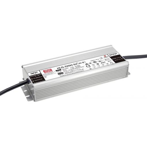 MEAN WELL HLG-320H-12AB LED driver konstantní napětí 264 W 11 - 22 A 10.8 - 13.5 V/DC stmívatelný, stmívací funkce 3v1 , nastavitelný, PFC spínací obvod ,
