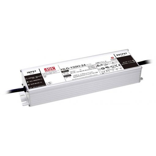 MEAN WELL HLG-150H-12AB LED driver konstantní napětí 150 W 7.5 - 12.5 A 10.8 - 13.5 V/DC stmívatelný, stmívací funkce 3v1 , nastavitelný, PFC spínací obvod ,