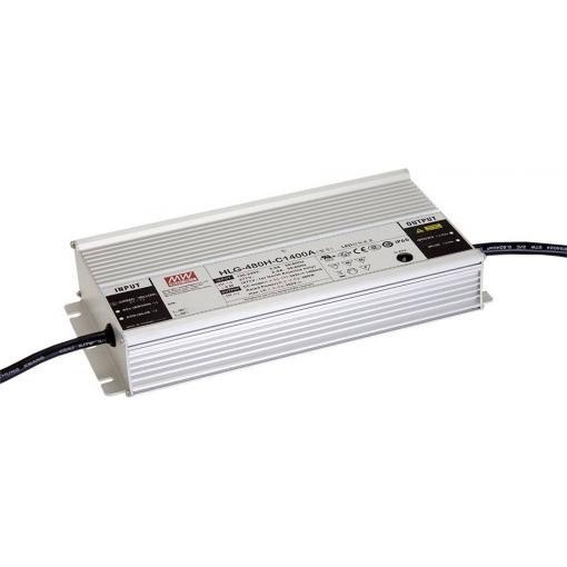 MEAN WELL HLG-480H-54AB LED driver konstantní napětí 480.6 W 4.4 - 8.9 A 45.9 - 56.7 V/DC stmívatelný, stmívací funkce 3v1 , nastavitelný, PFC spínací obvod ,