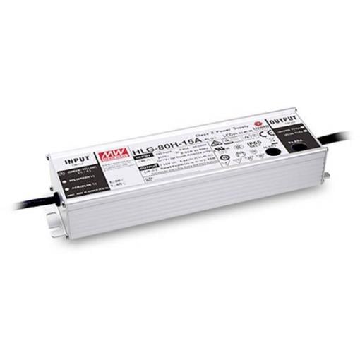 MEAN WELL HLG-80H-24AB LED driver konstantní napětí 81.6 W 2.04 - 3.4 A 22 - 27 V/DC stmívatelný, stmívací funkce 3v1 , nastavitelný, PFC spínací obvod ,