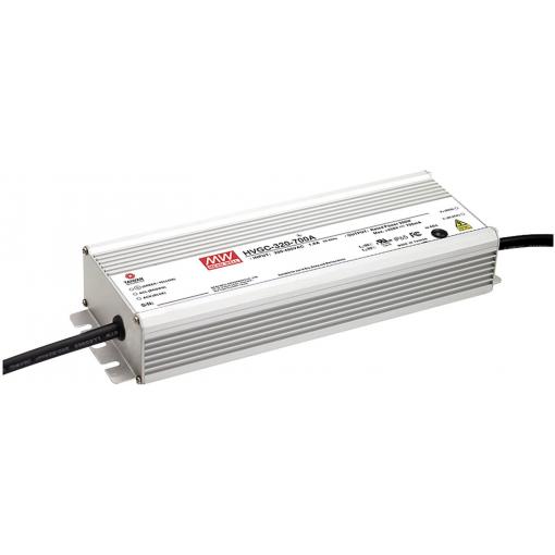 MEAN WELL HVGC-320-700AB LED driver konstantní proud 300 W 350 - 700 mA 214 - 428 V/DC nastavitelný, stmívatelný, stmívací funkce 3v1 , montáž na nehořlavém
