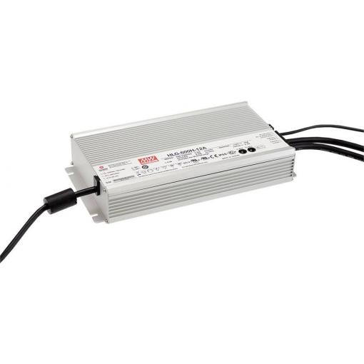 MEAN WELL HLG-600H-12AB LED driver konstantní napětí 480 W 20 - 40 A 10.2 - 12.6 V/DC stmívatelný, stmívací funkce 3v1 , nastavitelný, PFC spínací obvod ,