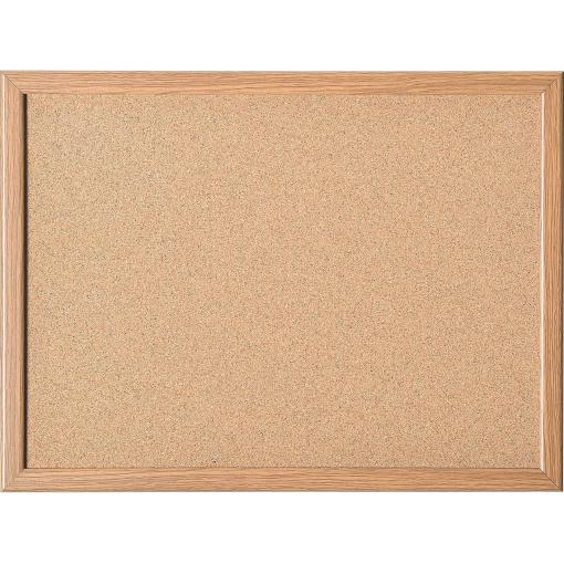 magnetoplan 121922 korková nástěnka s připínáčky hnědá korek 600 mm x 400 mm