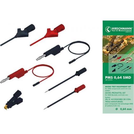 Hirschmann Test & Measurement PMS 0,64 SMD sada měřicích kabelů černá, červená 1 ks