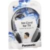 Panasonic RP-HT090 TV sluchátka otevřená (On Ear) kabelová šedá regulace hlasitosti