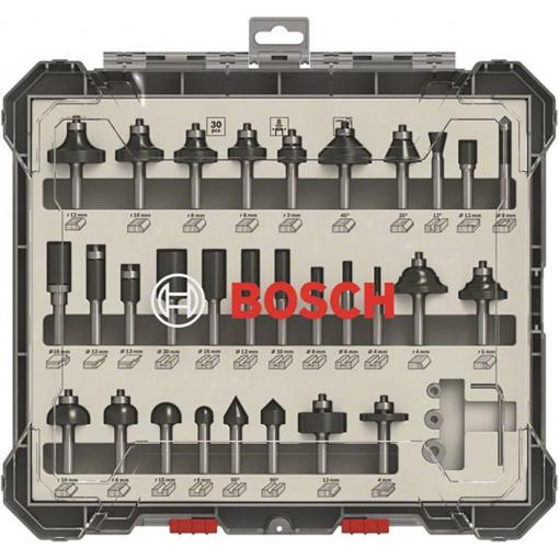 Sada fréz, 30 mm dřík, 8 ks Bosch Professional 2607017475