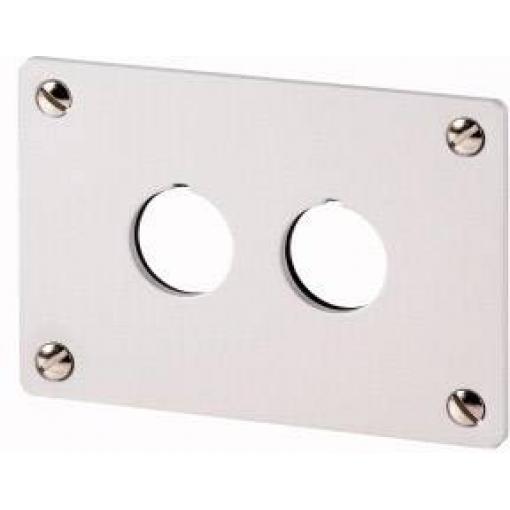 Eaton M22-E2 216543 vestavný rámeček 2 instalační pozice (Ø x v) 22 mm x 72 mm šedá 1 ks