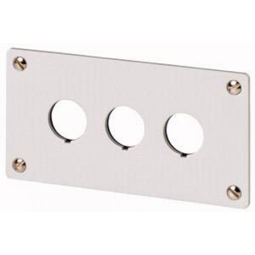 Eaton M22-E3 216544 vestavný rámeček 3 instalační pozice (Ø x v) 22 mm x 72 mm šedá 1 ks