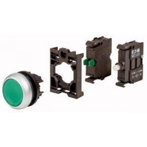 Eaton 110930 M22-DL-G-K10LED-BVP světelné tlačítko plastový přední prstenec 1 ks