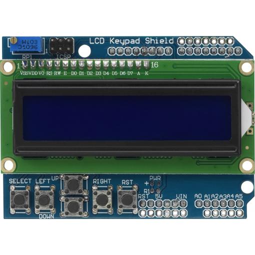 MAKERFACTORY  modul displeje 5.6 cm (2.22 palec) 16 x 2 Pixel Vhodné pro (vývojové sady): Arduino s podsvícením displeje