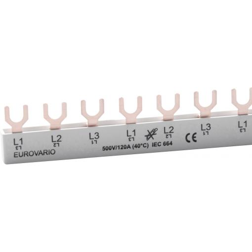Doepke 09920190 DOEPKE fázová lišta EV-S G 3.11.120 Phase busbar 10 mm² 63 A 690 V 1 ks