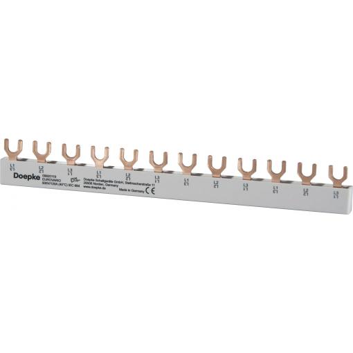 Doepke 09920119 DOEPKE fázová lišta EV-S G 3.12.120 Phase busbar 10 mm² 63 A 690 V 1 ks