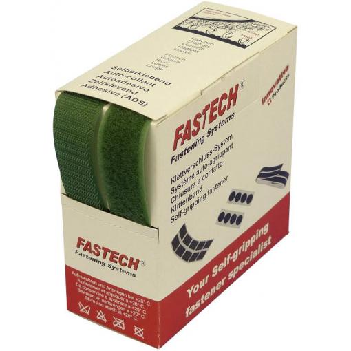 FASTECH® B25-STD033505 pásek se suchým zipem, k našití, háčková a flaušová část, (d x š) 5 m x 25 mm, zelená, 5 m