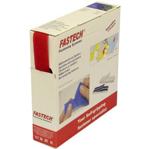 FASTECH® B25-STD-L-133910 pásek se suchým zipem k našití flaušová část (d x š) 10 m x 25 mm červená 10 m