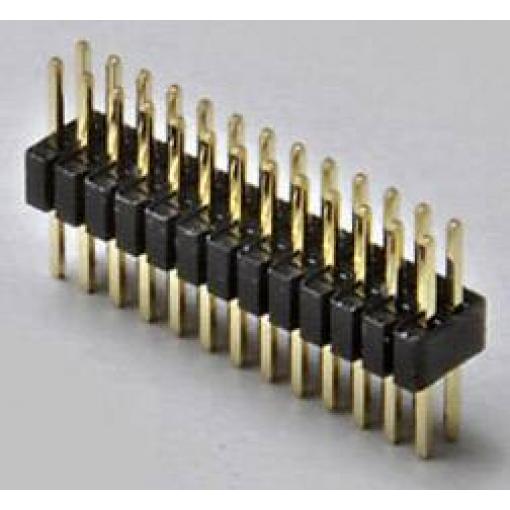 TRU COMPONENTS pinová lišta (standardní) Počet řádků: 2 Počet kontaktů v řadě: 6 TC-2506260 1 ks
