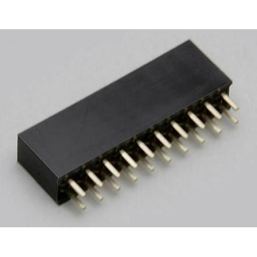 TRU COMPONENTS zásuvková lišta Počet řádků: 2 Počet kontaktů v řadě: 5 TC-2506296 1 ks