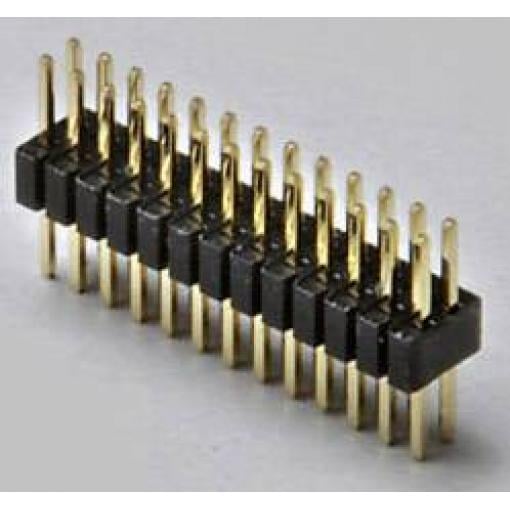 TRU COMPONENTS pinová lišta (standardní) Počet řádků: 2 Počet kontaktů v řadě: 18 TC-2506339 1 ks
