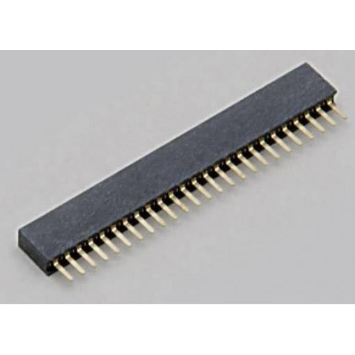 TRU COMPONENTS zásuvková lišta Počet řádků: 1 Počet kontaktů v řadě: 12 TC-2506443 1 ks