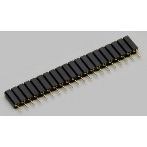 TRU COMPONENTS precizní dutinková lišta Počet řádků: 1 Počet kontaktů v řadě: 10 TC-2506456 1 ks