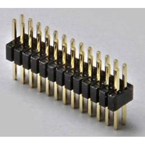 TRU COMPONENTS pinová lišta (standardní) Počet řádků: 2 Počet kontaktů v řadě: 20 TC-2506340 1 ks