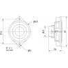 Visaton BF 45 S - 4 Ohm 1.8 palec 4.5 cm širokopásmový reproduktor 4 W 4 Ω černá Hliníková membrána
