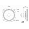 Visaton R 10 ND - 8 Ohm 4 palec 10 cm širokopásmový reproduktor 10 W 8 Ω černá