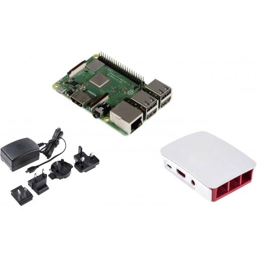Raspberry Pi® Essentials Kit Raspberry Pi® 3 B+ 1 GB 4 x 1.4 GHz vč. napájecího zdroje, vč. pouzdra