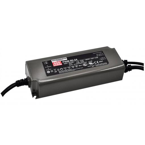 MEAN WELL PWM-90-12DA LED driver konstantní napětí 90 W 7.5 A 12 V/DC Dali , stmívatelný, montáž na nehořlavém povrchu , schválení nábytku , outdoorový ,