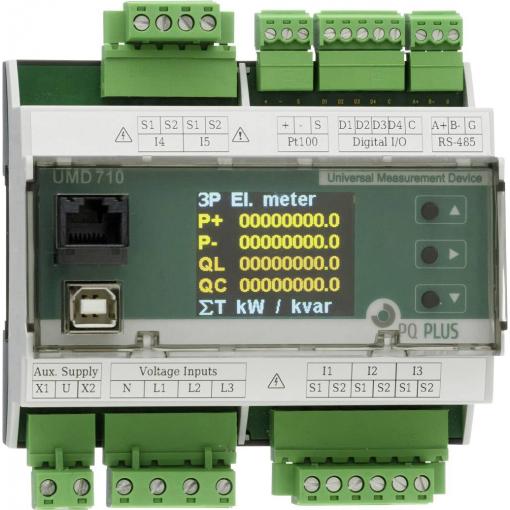 PQ Plus UMD 710A digitální měřič na DIN lištu