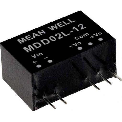 MEAN WELL MDD02M-09 DC/DC měnič napětí, modul 111 mA 2 W Počet výstupů: 2 x Obsah 1 ks