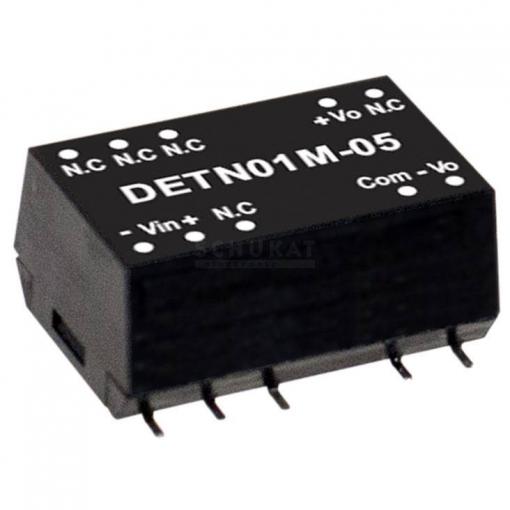 MEAN WELL DETN01M-05 DC/DC měnič napětí, modul 100 mA 1 W Počet výstupů: 2 x Obsah 1 ks