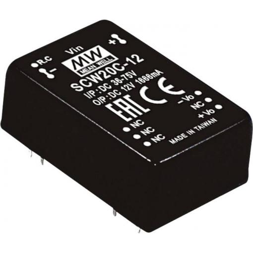 MEAN WELL SCW20C-15 DC/DC měnič napětí, modul 1.333 A 20 W Počet výstupů: 1 x Obsah 1 ks