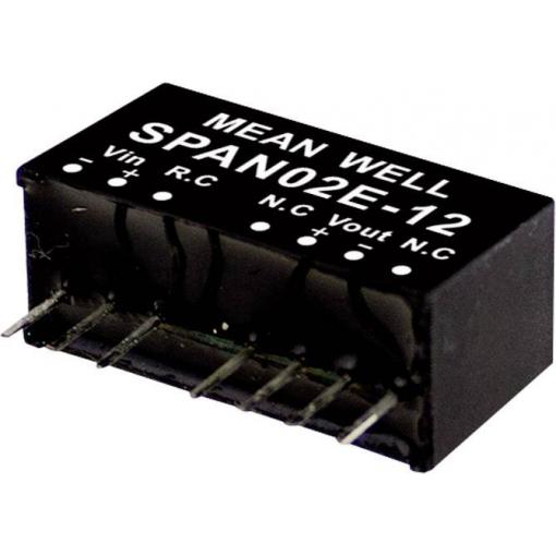 MEAN WELL SPAN02B-12 DC/DC měnič napětí, modul 167 mA 2 W Počet výstupů: 1 x Obsah 1 ks