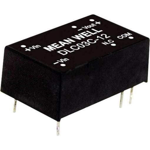 MEAN WELL DLC03B-05 DC/DC měnič napětí, modul 300 mA 3 W Počet výstupů: 2 x Obsah 1 ks