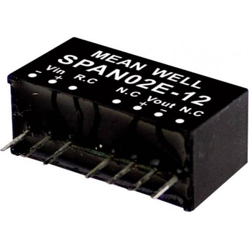 MEAN WELL SPAN02B-03 DC/DC měnič napětí, modul 500 mA 2 W Počet výstupů: 1 x Obsah 1 ks