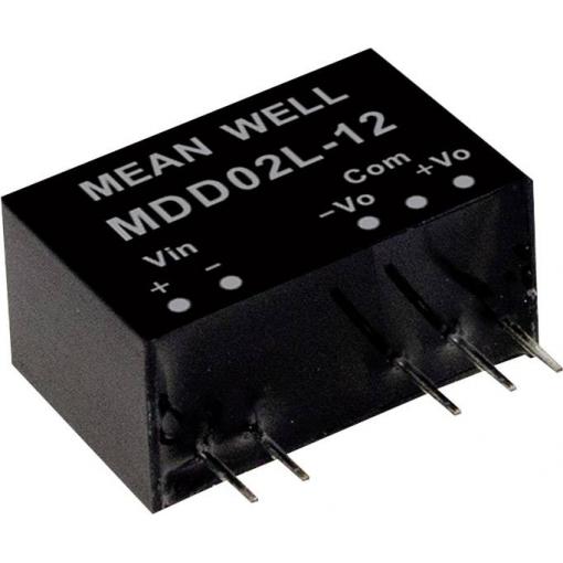 MEAN WELL MDD02M-15 DC/DC měnič napětí, modul 67 mA 2 W Počet výstupů: 2 x Obsah 1 ks