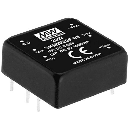 MEAN WELL SKMW20F-12 DC/DC měnič napětí 1.67 A 20 W Počet výstupů: 1 x Obsah 1 ks