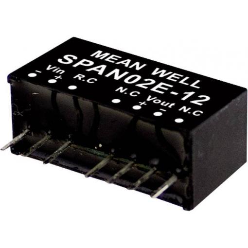 MEAN WELL SPAN02E-12 DC/DC měnič napětí, modul 167 mA 2 W Počet výstupů: 1 x Obsah 1 ks