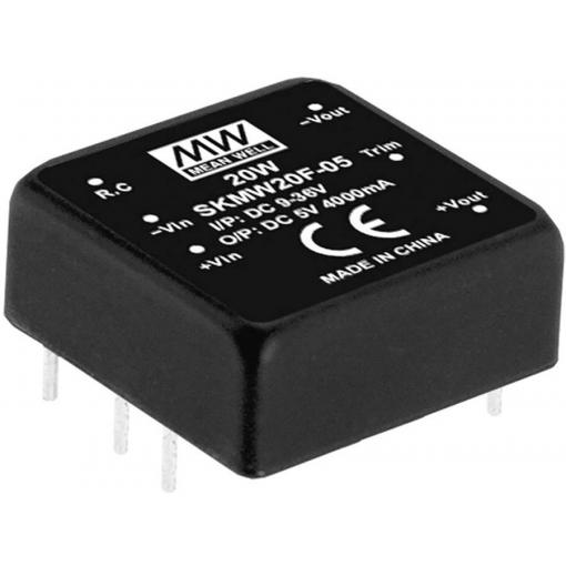 MEAN WELL SKMW20F-03 DC/DC měnič napětí 4.5 A 20 W Počet výstupů: 1 x Obsah 1 ks