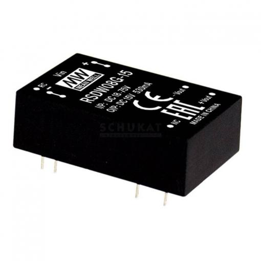 MEAN WELL RSDW08F-03 DC/DC měnič napětí, modul 2 A 8 W Počet výstupů: 1 x Obsah 1 ks