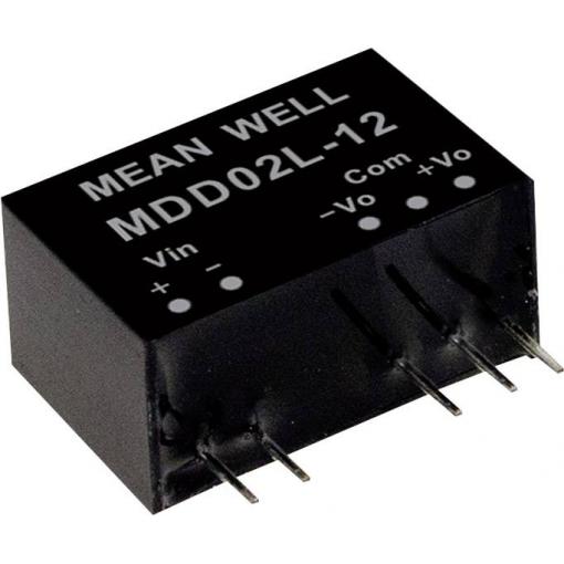 MEAN WELL MDD02L-05 DC/DC měnič napětí, modul 200 mA 2 W Počet výstupů: 2 x Obsah 1 ks