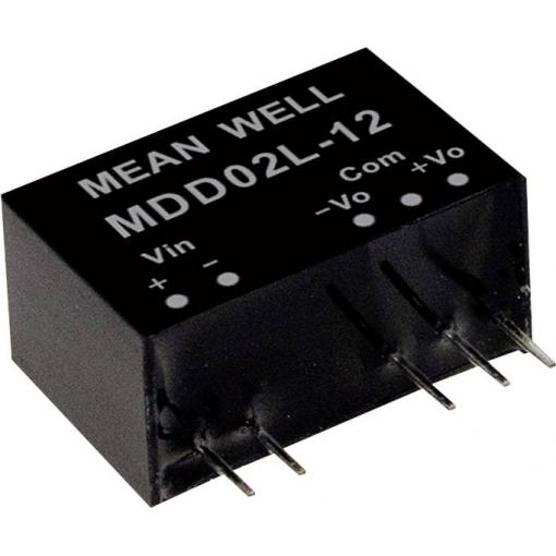 MEAN WELL MDD02N-15 DC/DC měnič napětí, modul 67 mA 2 W Počet výstupů: 2 x Obsah 1 ks